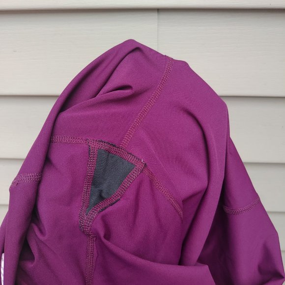 Avia 7/8 Purple Performance Leggings Fitness Flex-Tech Gym Yoga Workout - Picture 11 of 11